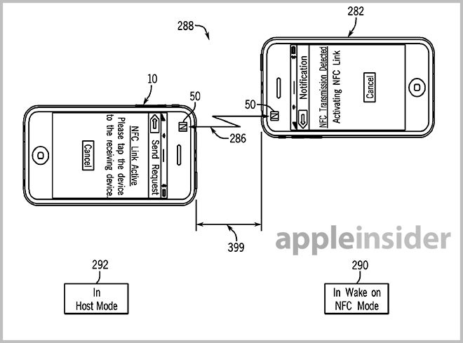 Using NFC to send digital media as a gift - Apple patent points to NFC on next iteration of the Apple iPhone and Apple iPad