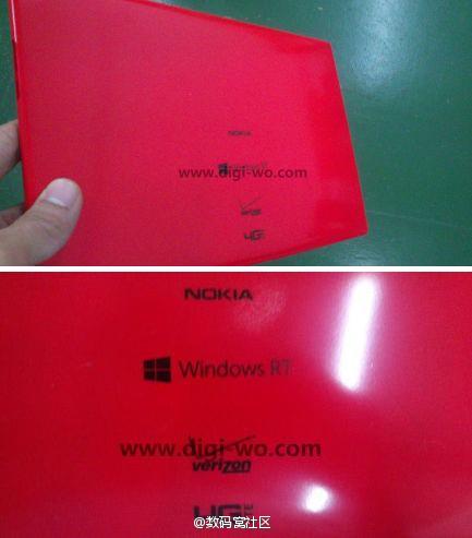 This may be a Nokia Windows RT tablet for Verizon - Alleged Nokia Windows RT tablet pictured in red, carries Verizon logo