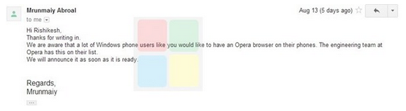 Opera gives Windows Phone users some hope - Opera Mini coming to Windows Phone soon?