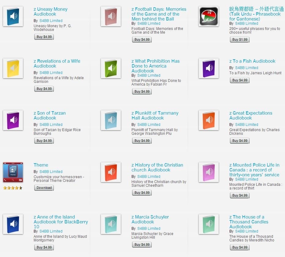 BlackBerry World app store flooded by 47 000 apps from one developer (hint: most of them are crap)