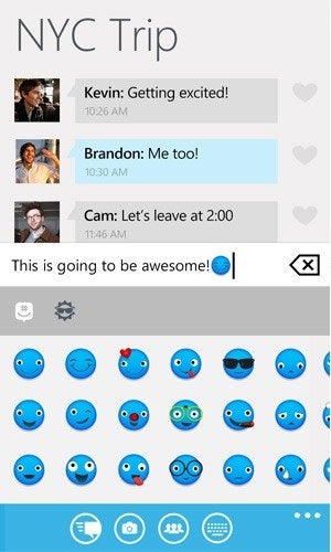 GroupMe for Windows Phone updated joins the “emoji” crowd