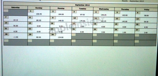 Leaked calendar shows Apple is blacking out certain dates in advance of the iPhone launch - Apple blackouts vacation days from September 15th through the 28th