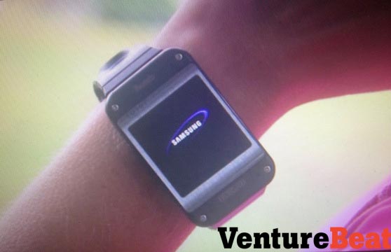 Leaked picture of Samsung Galaxy Gear smartwatch was not showing the finished product. Image courtesy of Venture Beat - Samsung Galaxy Gear smartwatch leaked Sunday was just a prototype, not the finished design