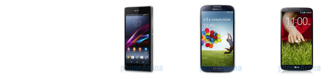 Sony Xperia Z1 vs Samsung Galaxy S4 vs LG G2 specs comparison: 5&quot; cage match