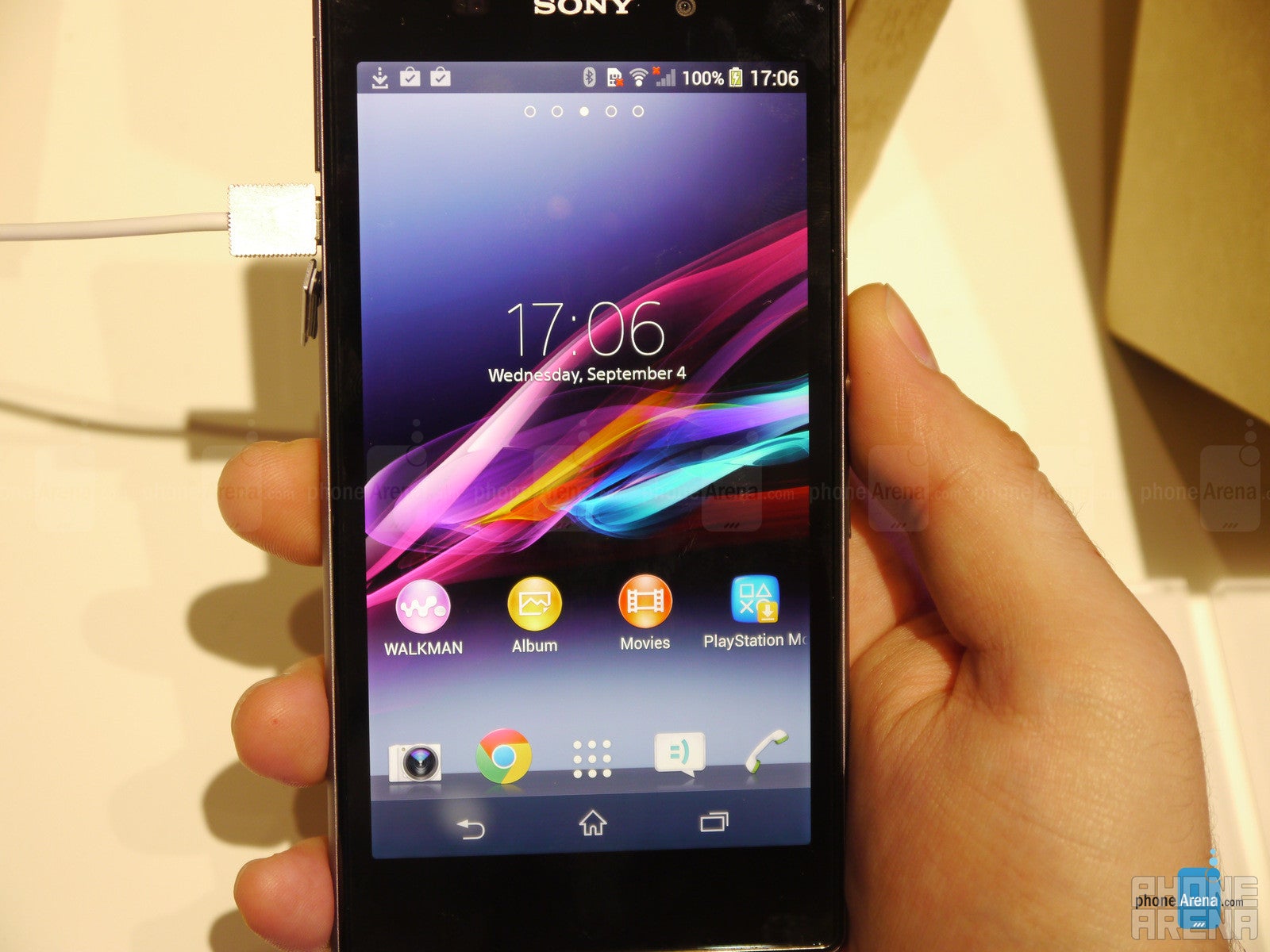 The Sony Xperia Z1 runs Android 4.2.2 with Sony&#039;s custom UI on top - Sony Xperia Z1 (Honami) hands-on