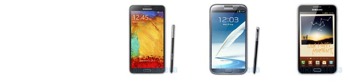 Samsung Galaxy Note 3 vs Note II vs Note specs comparison: notable evolution