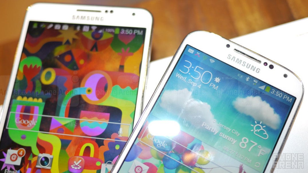 Samsung Galaxy Note 3 vs Samsung Galaxy S4: first look