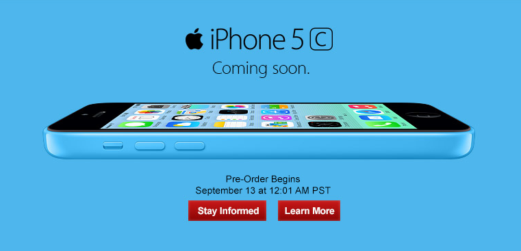 Apple and the carriers start taking iPhone 5c pre-orders