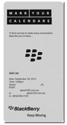 BlackBerry is sending out invites to an international event - BlackBerry sending out invitations to mystery event