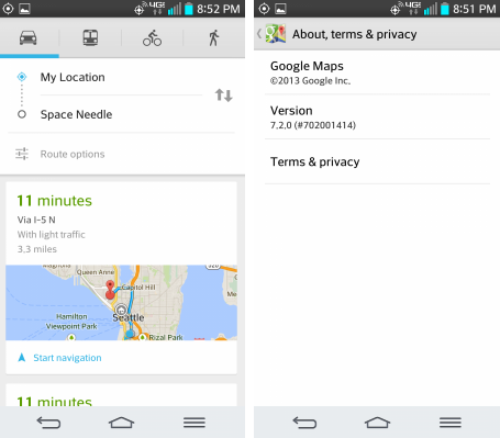 Update to Google Maps brings an overview of your recommended route with traffic highlights - Google Maps gets update with new features like hotel search