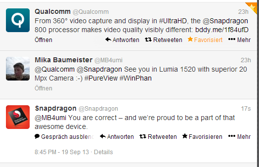 Qualcomm tweets Nokia Lumia 1520 phablet will sport Snapdragon 800