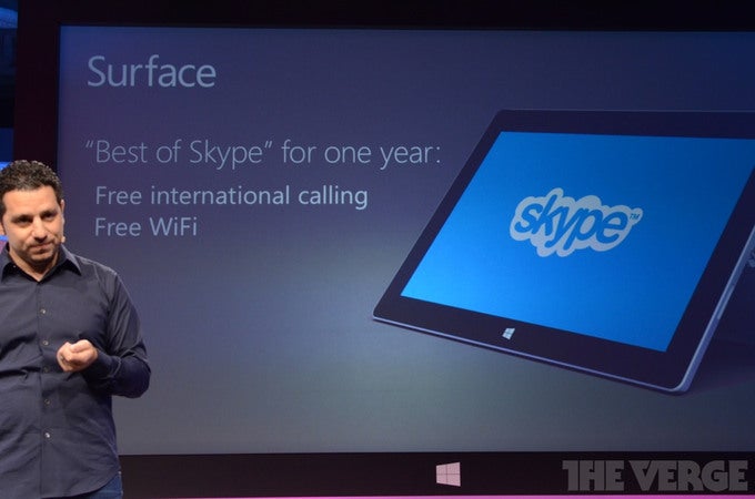 Microsoft Surface 2 tablets bundled with free Skype international calls
