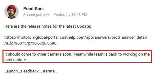 The Motorola Moto X update received Monday by T-Mobile customers, will soon be released to other carriers - Other carriers to get Motorola Moto X camera update received by T-Mobile customers on Monday
