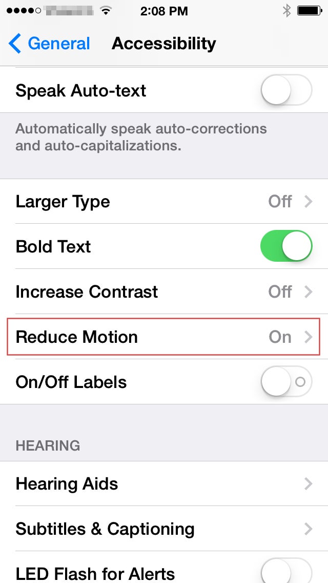 How to disable the iOS 7 parallax effect