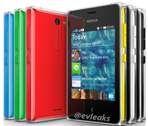 The Nokia Asha 502 - Nokia Asha 502 revealed in photograph