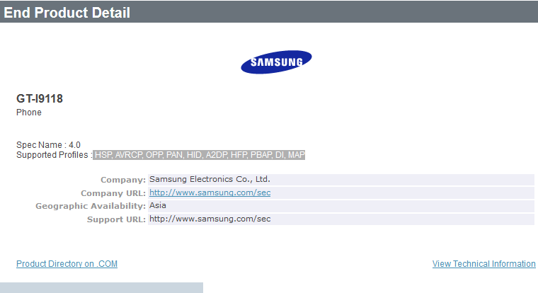 Unknown Samsung phone gets Bluetooth certified - Mystery Samsung phone gets Bluetooth certified