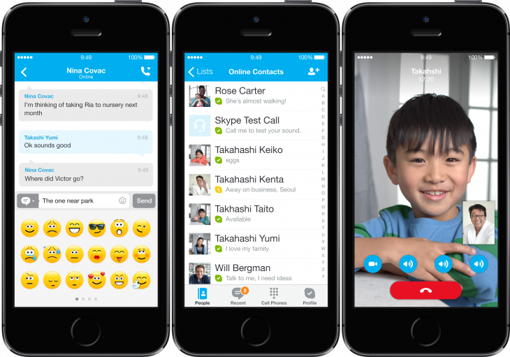 Microsoft refreshes Skype design for iOS 7