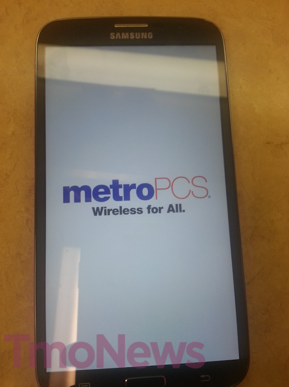 Leaked photo of Samsung Galaxy Mega 6.3 shows the phone wearing MetroPCS branding - Samsung Galaxy Mega 6.3 joining MetroPCS lineup?