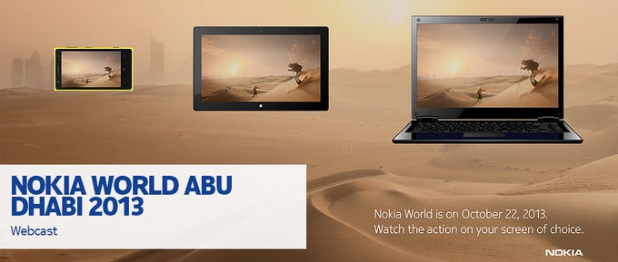 Watch the Nokia Abu Dhabi keynote live and meet the new Lumias