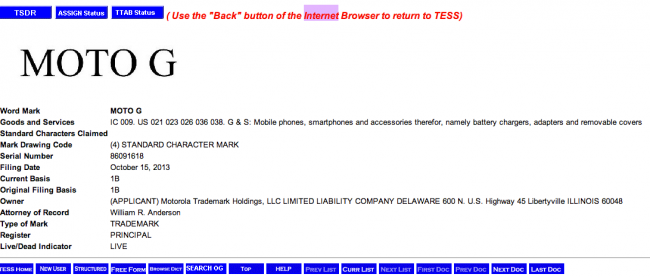 Motorola trademarks &quot;Moto G&quot;, let the speculation begin!