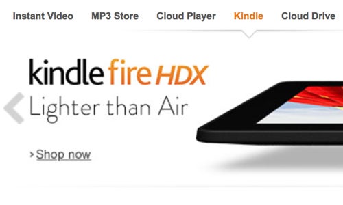 Amazon takes aim at the iPad Air with new Kindle Fire banner