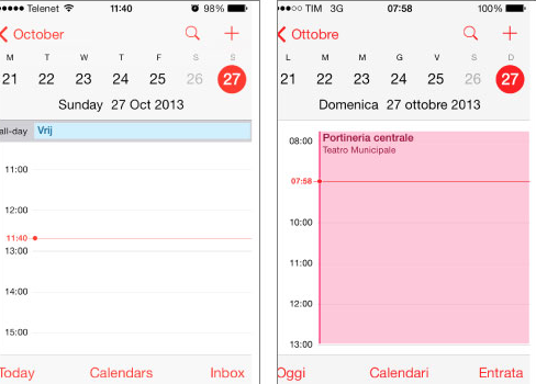 The calendar app on the Apple iPhone is off by one hour - Once again, iOS screws up Daylight Savings Time