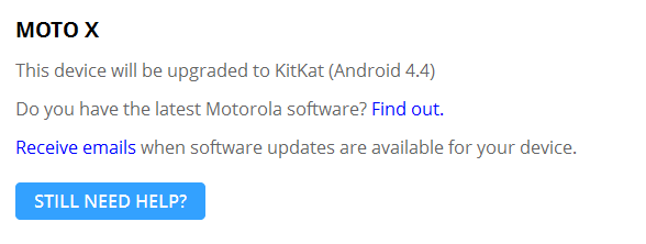 The Motorola Moto X will be getting updated to Android 4.4 - KitKat coming to Motorola Moto X and the latest Motorola DROID models