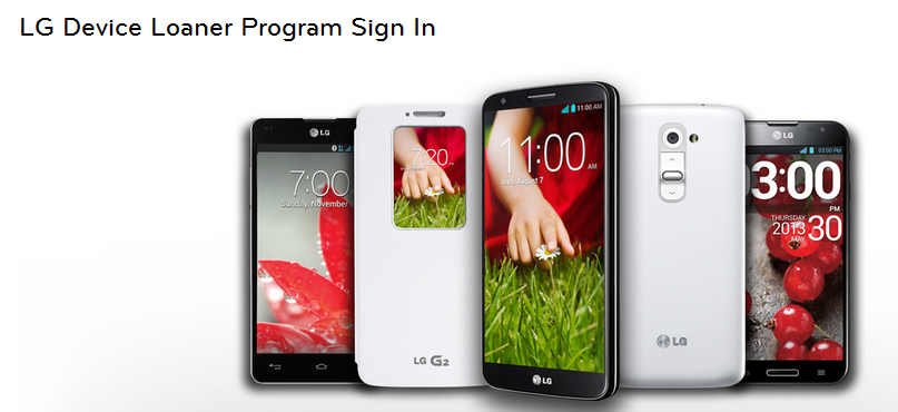 LG will loan developers an Android model for 30 days - LG Device Loaner Program starts with LG G2