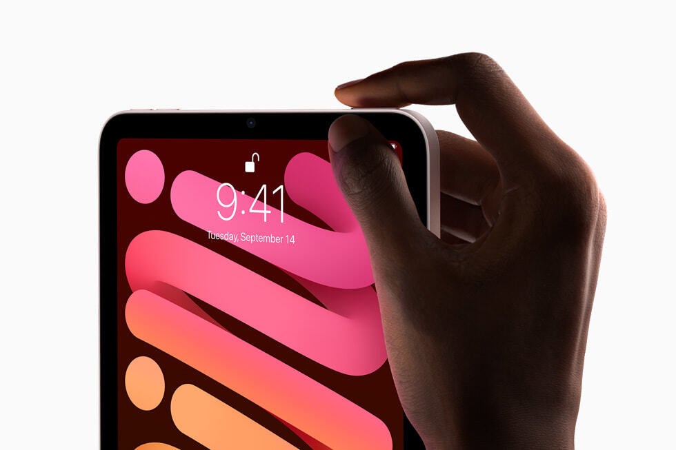 The iPad mini 6 power key has embedded Touch ID for unlocking, just like the 2020 iPad Air - Apple iPad mini 6 release date, price, features and news