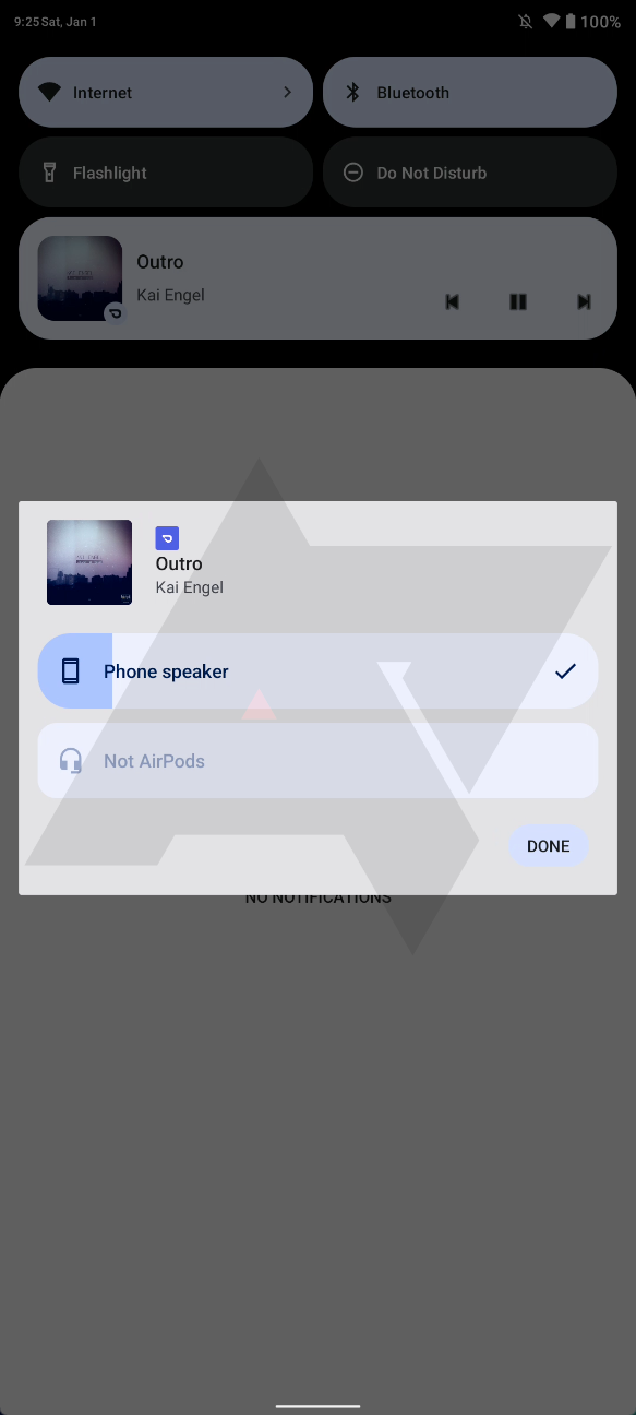 Android 13 audio output menu