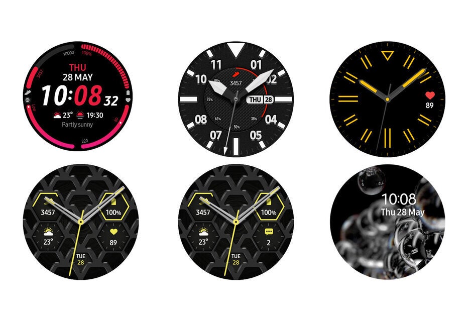 Some of the new watch faces