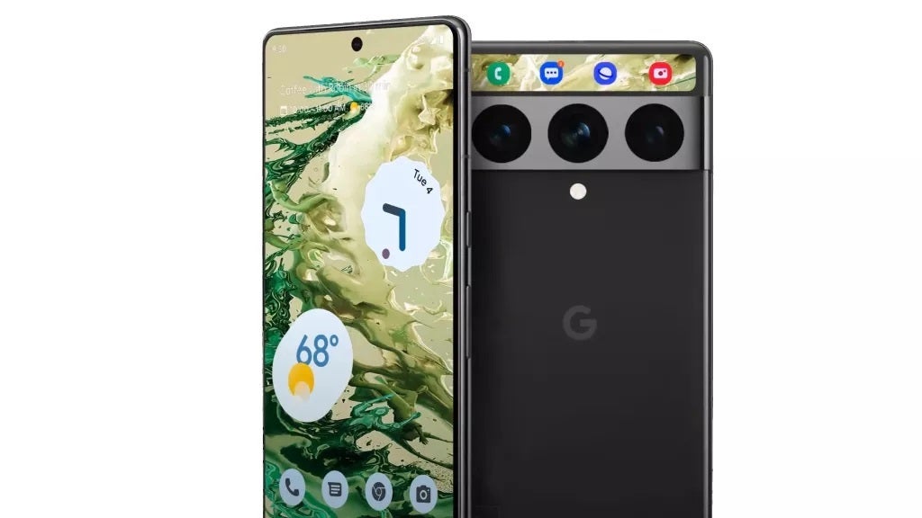 This Pixel 8 render is courtesy of T3 media and it is a bit out there, especially with the display strip in the camera bump - Pixel 8 release date, price, features and news