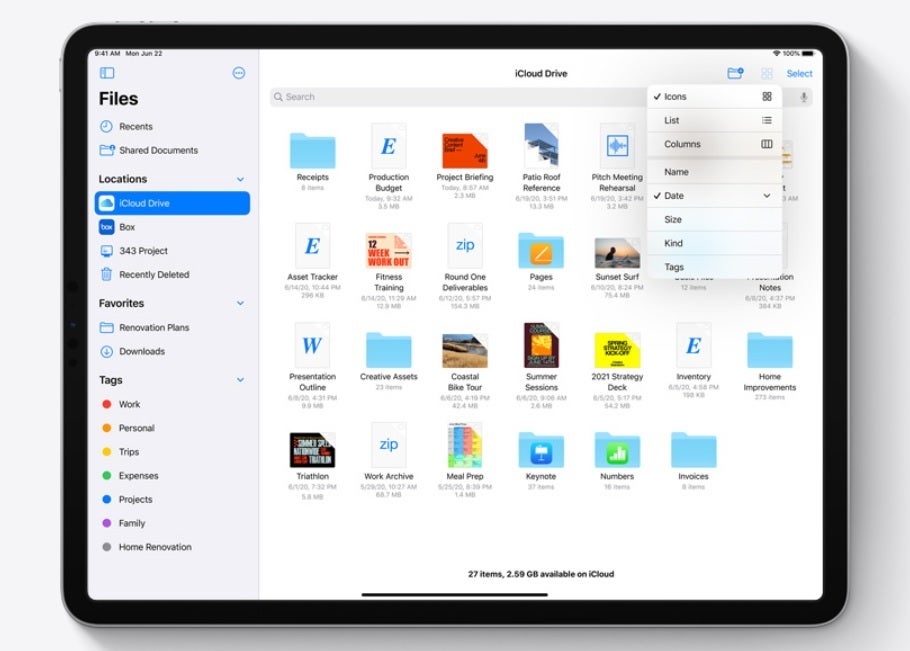 iPadOS 14 will employ sidebars and pull-down menus for a better computer-like experience