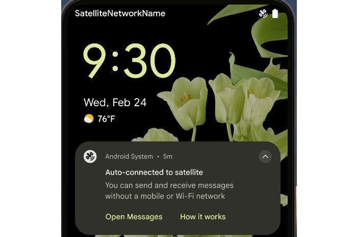 Here&#039;s how the satellite interface will look like - Android 15 release date prediction, supported devices, and must-know features
