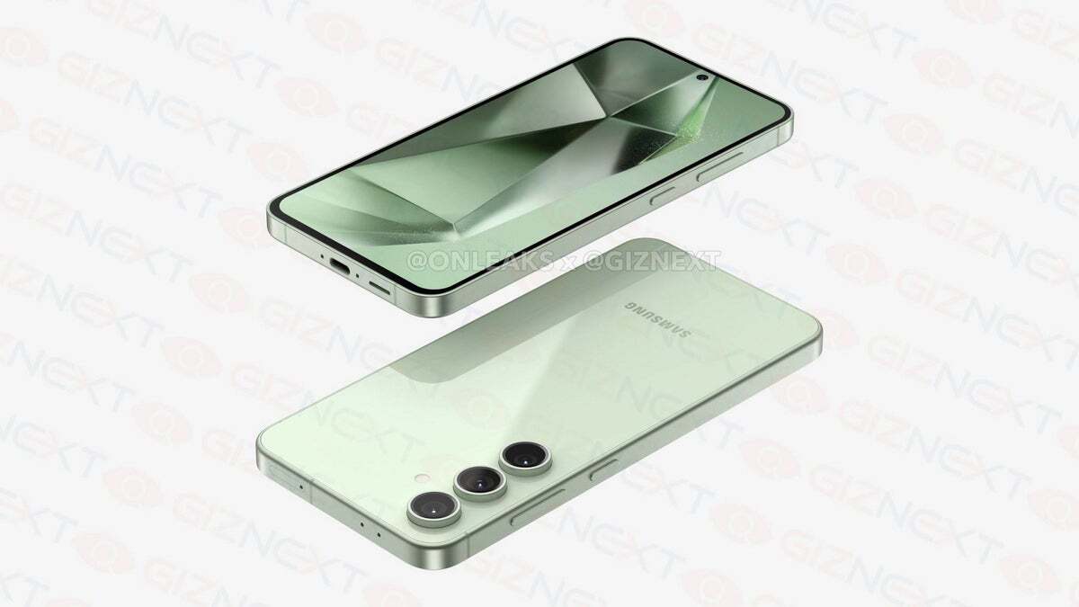 The Galaxy S24 FE image renders | Image credit - @OnLeaks, Giznext - Galaxy S24 FE release date expectations, price estimates, and upgrades