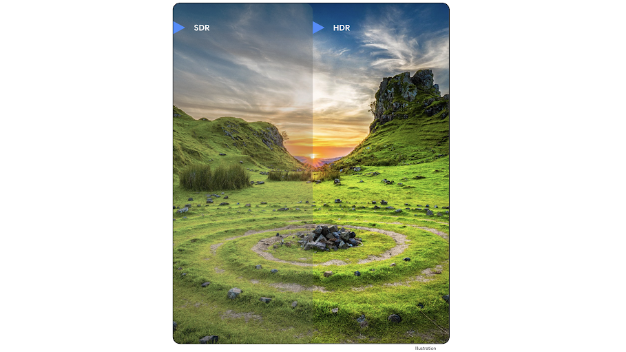 SDR image compared to UltraHDR | Image by Android Developers - Android 16 release date, supported devices and must-know features