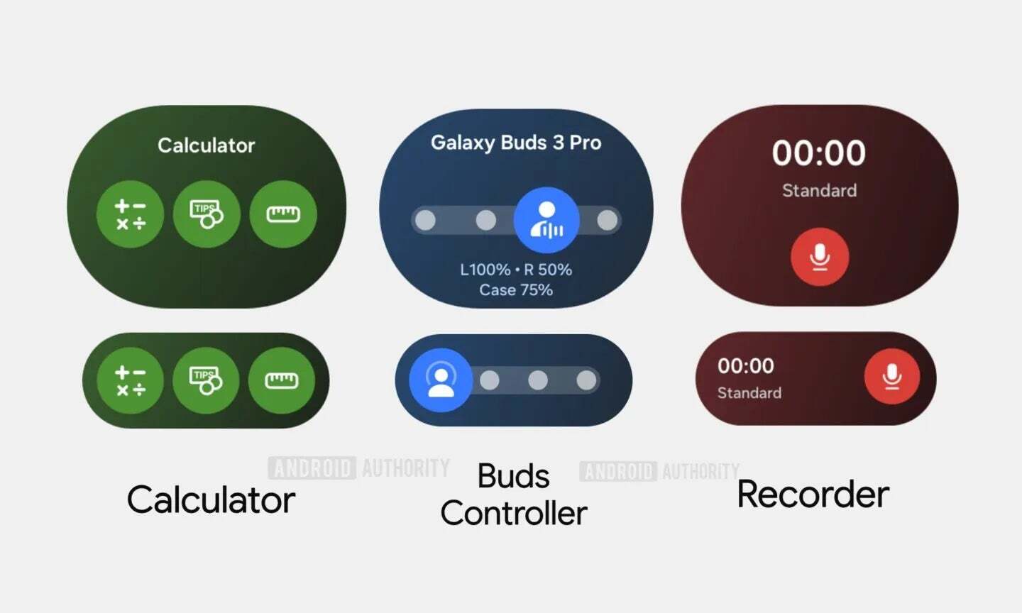 One UI 8 Watch introduces new tile previews | Screenshot cred - Android Authority - Samsung Galaxy Watch 8 release date expectations, price estimates, and upgrades