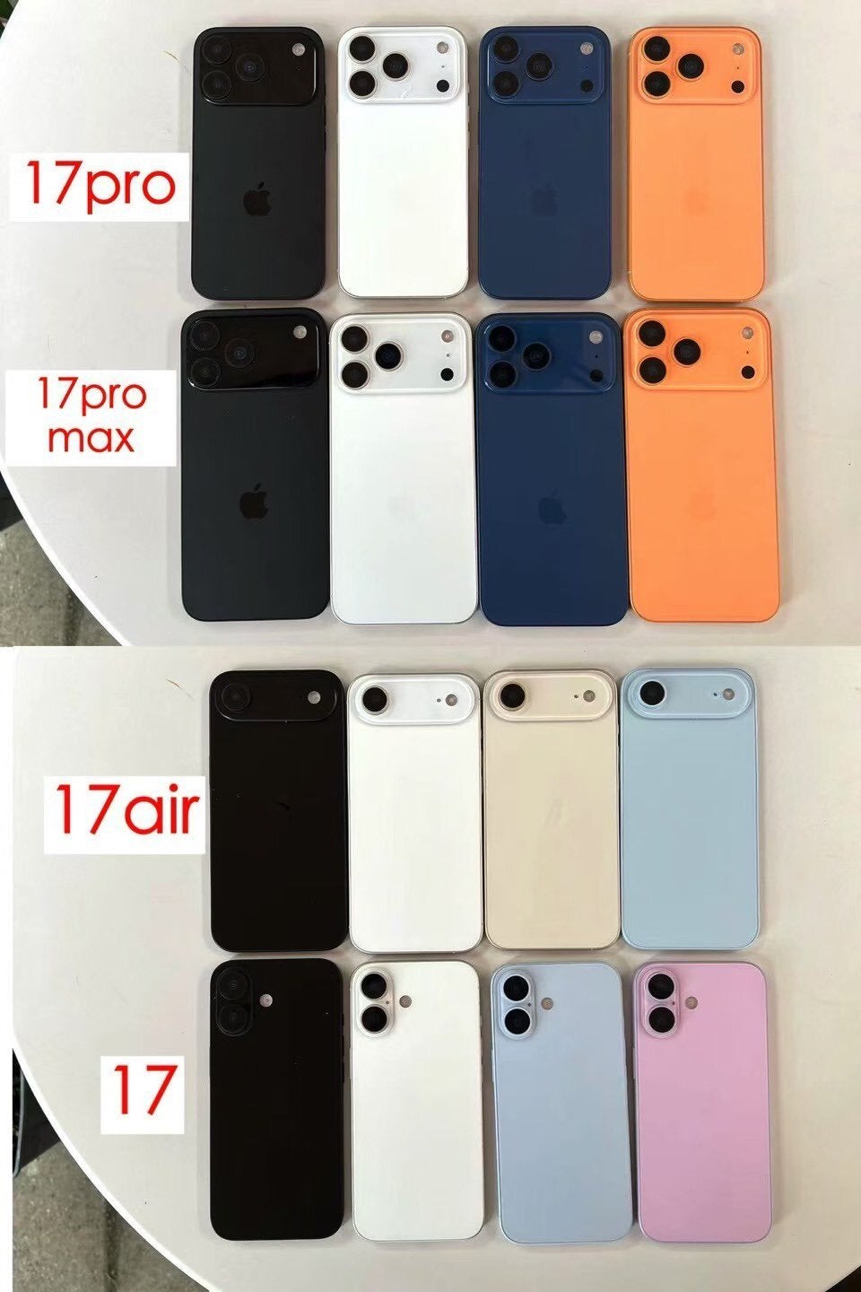iPhone 17 colors. | Image Credit - Sonny Dickson - iPhone 17 release date expectations, price estimates, and upgrades