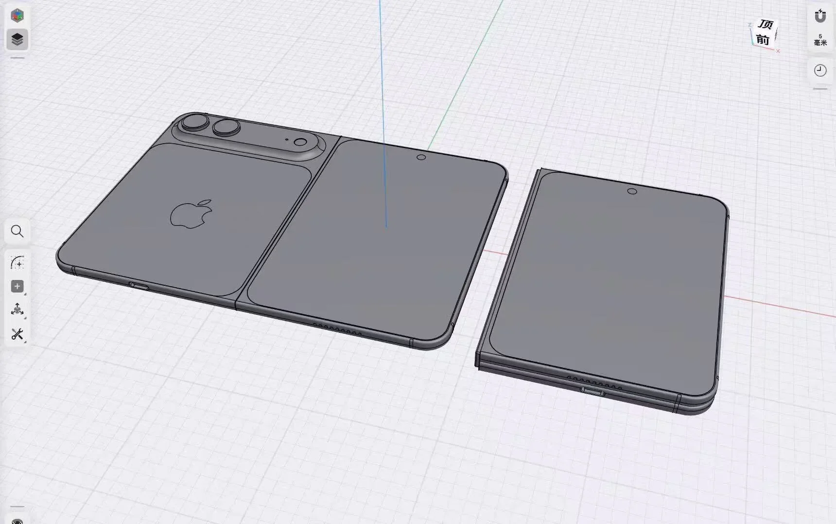 Leaked renders of what could be the foldable iPhone. | Image by Sonny Dickson - Apple's Foldable iPhone: release date expectations, price estimates and upgrades