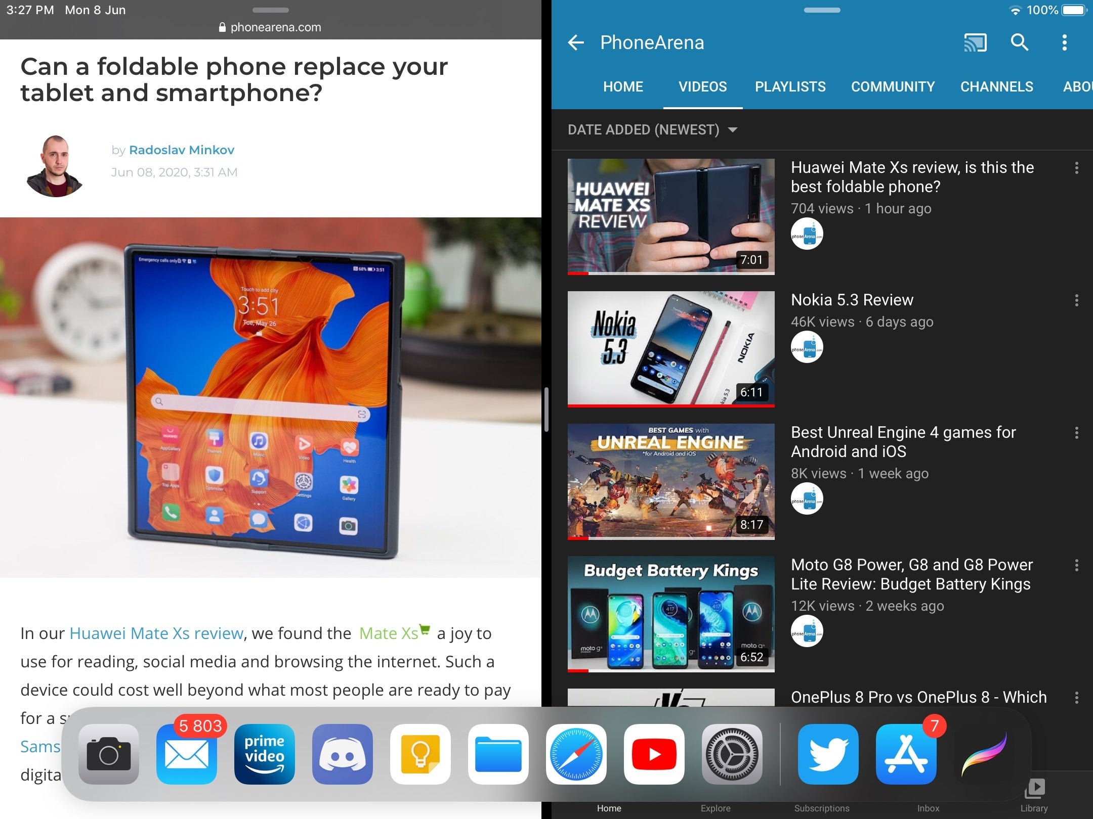 The iPadOS multitasking options and dock could make it into a Galaxy Z Fold-like foldable iPhone - Apple foldable iPhone: news, rumors, expectations