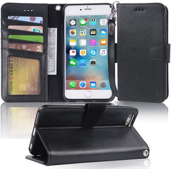Arae leather wallet case for iPhone 6 Plus and 6s Plus
