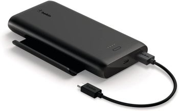 Belkin BOOSTCHARGE Play Series power bank with a stand