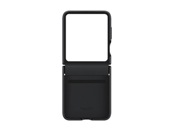 Galaxy Z Flip 5 Flap Eco-Leather Case in Black