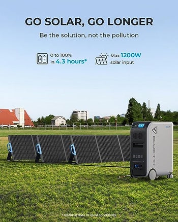 Grab the Bluetti EP500 solar energy power station at $450 off!