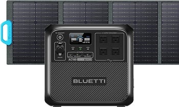 Bluetti AC180 + 120W Solar Panel: 30% off on Amazon