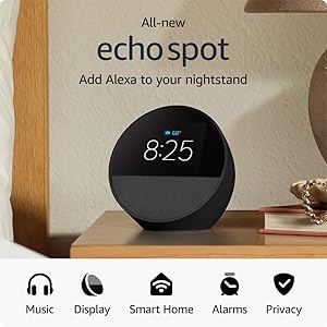 The new Amazon Echo Spot is 44% off during the event!