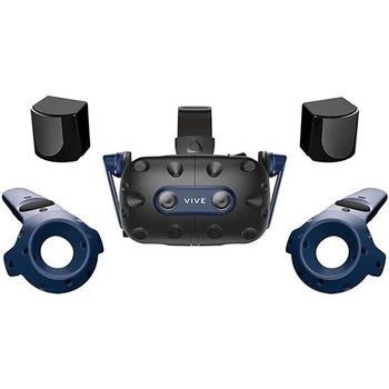 HTC Vive Pro 2 VR system with two controllers now $400 off