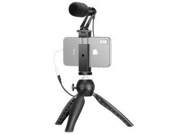 ZUMA Premium Mini Tripod for Phone Rotation Phone Holder Stand with Cold Shoe for Live Streaming/YouTube/Zoom Meeting Phone Tripod 