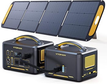 Vtoman Jump 1800W + extra battery + 200W panel: 36% off