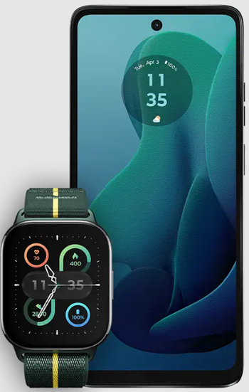 Moto G 5G (2024) with free Moto Watch Fit